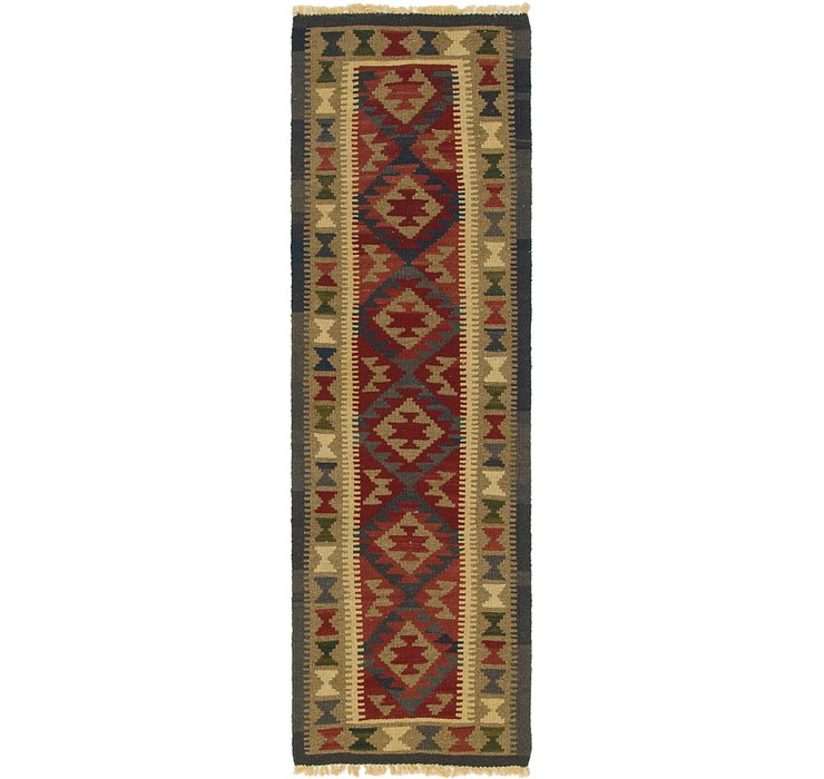2' x 6' 4 Kilim Maymana Runner Rug