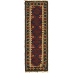60cm x 195cm Kilim Maymana Runner Rug