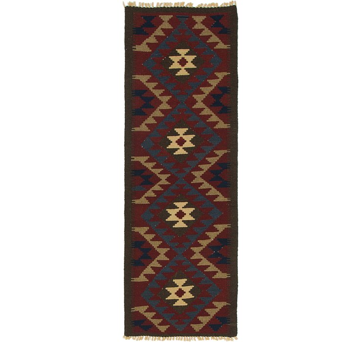 2' 2 x 6' 4 Kilim Maymana Runner Rug