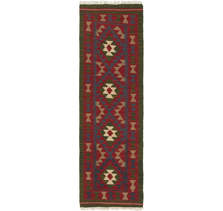 2' x 6' 4 Kilim Maymana Runner Rug