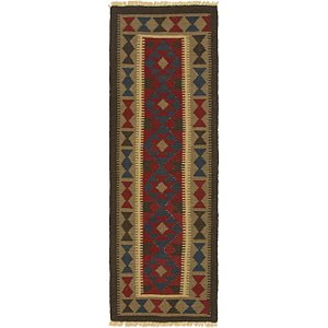 HandKnotted 2' x 6' 3 Kilim Maymana Runner Rug