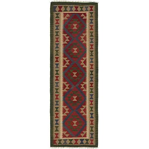 HandKnotted 2' x 6' 8 Kilim Maymana Runner Rug