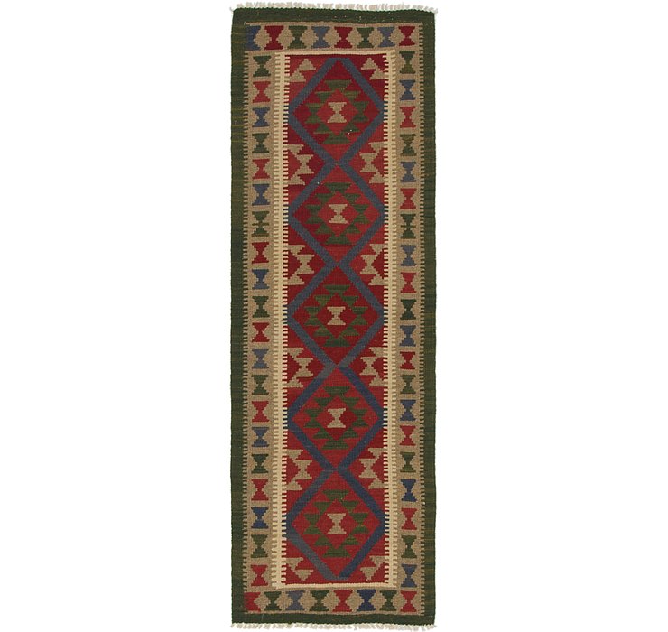 HandKnotted 2' x 6' 8 Kilim Maymana Runner Rug