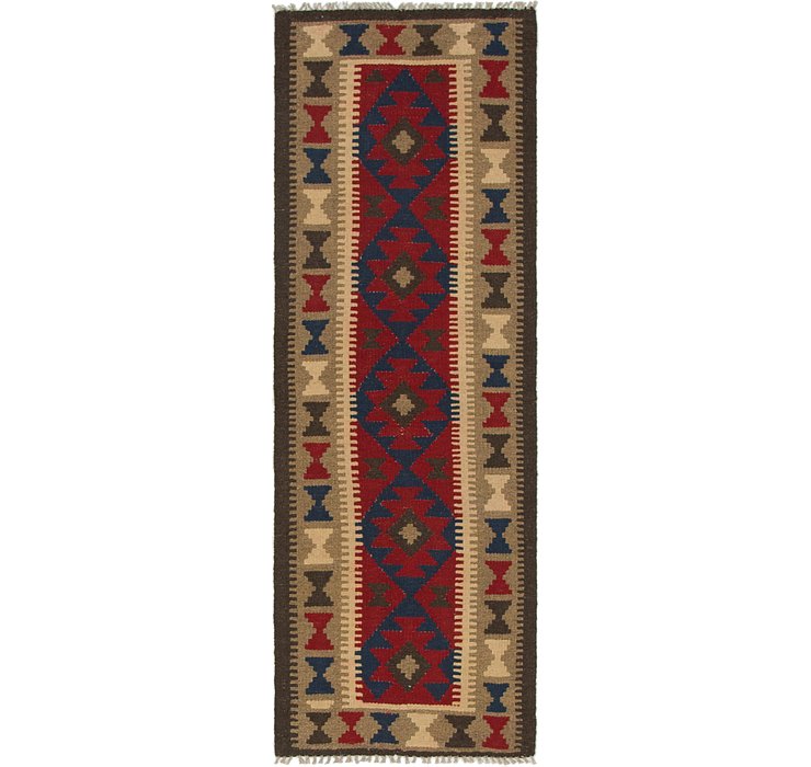 2' x 6' 2 Kilim Maymana Runner Rug
