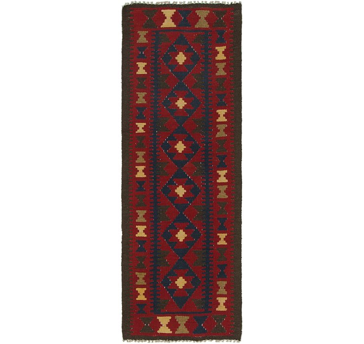 2' x 6' 3 Kilim Maymana Runner Rug