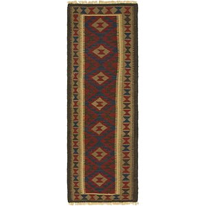 HandKnotted 2' x 6' 8 Kilim Maymana Runner Rug