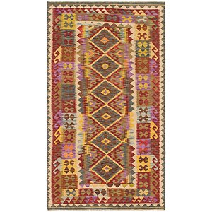 Unique Loom 3' 7 x 6' 5 Kilim Maymana Rug