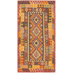 3' 5 x 6' 6 Kilim Maymana Rug