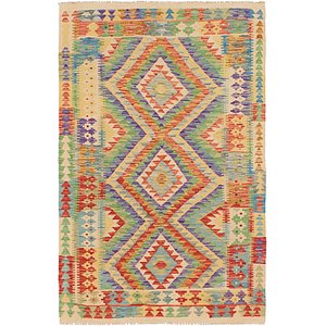 3' 10 x 6' Kilim Maymana Rug