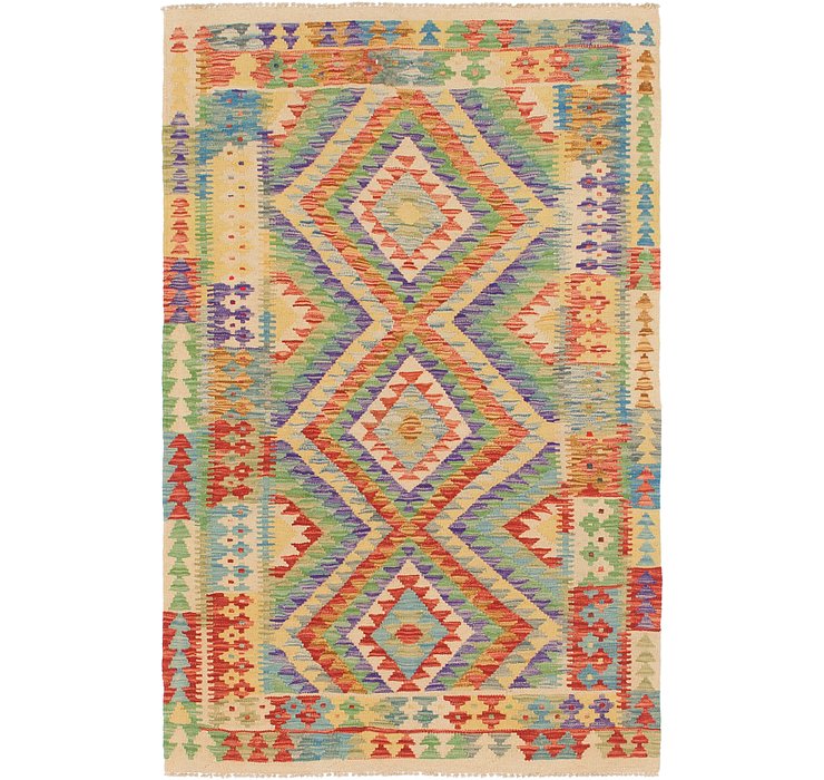 3' 10 x 6' Kilim Maymana Rug
