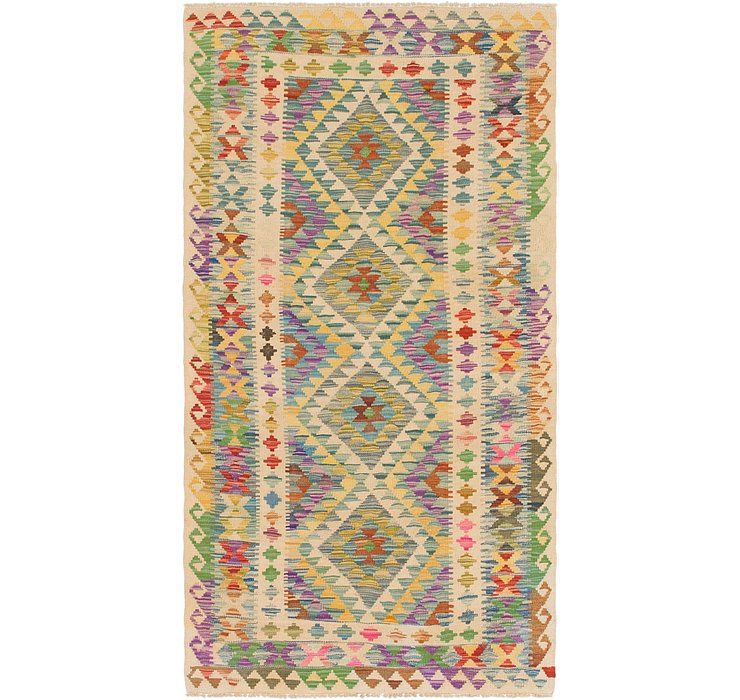 3' 3 x 6' 3 Kilim Maymana Rug