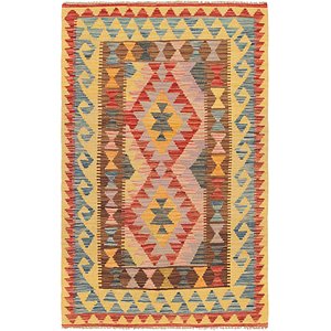Unique Loom 3' 3 x 5' 2 Kilim Maymana Rug