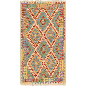 Unique Loom 3' 6 x 6' 5 Kilim Maymana Rug