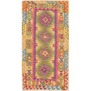 3' x 6' 2 Kilim Maymana Runner Rug