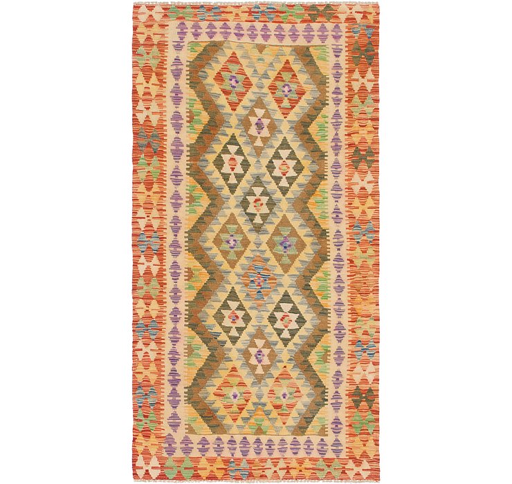 3' 2 x 6' 6 Kilim Maymana Runner Rug