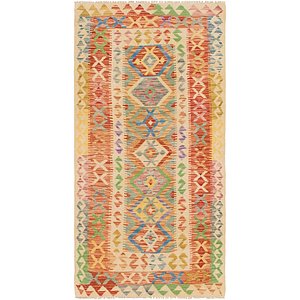 3' x 6' 2 Kilim Maymana Runner Rug