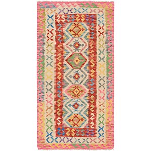 Unique Loom 3' 3 x 6' 3 Kilim Maymana Rug