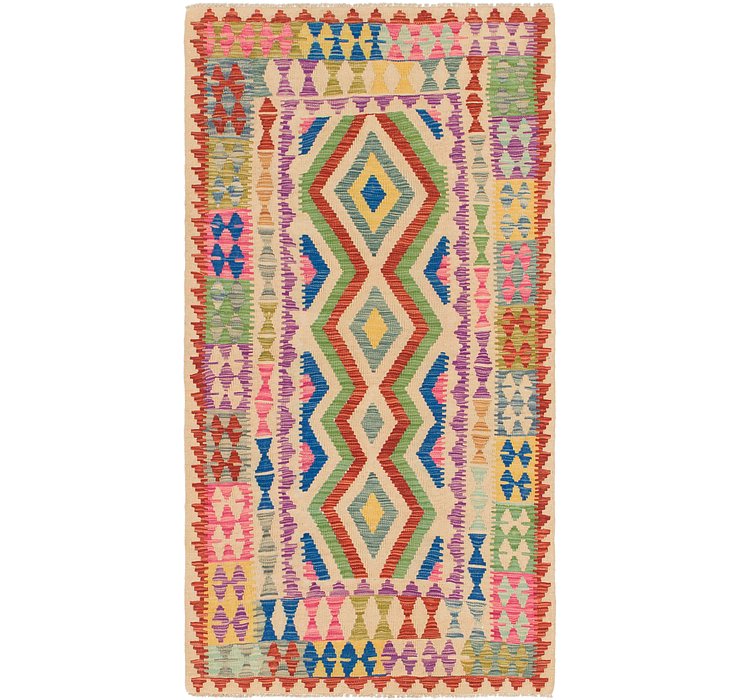 3' 5 x 6' 8 Kilim Maymana Rug