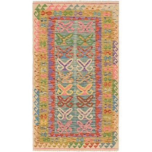 3' 6 x 6' 2 Kilim Maymana Rug