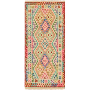 3' 2 x 7' Kilim Maymana Runner Rug
