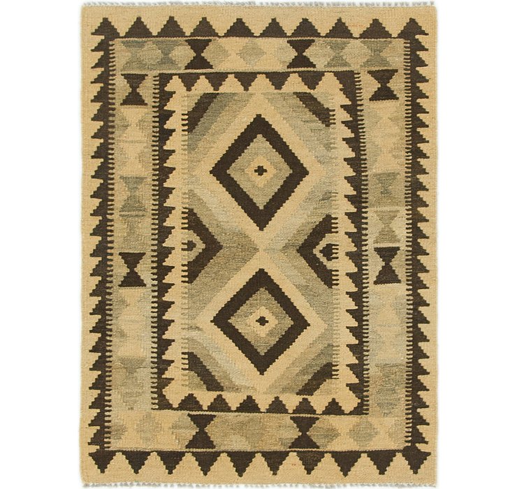 2' 7 x 3' 6 Kilim Maymana Rug