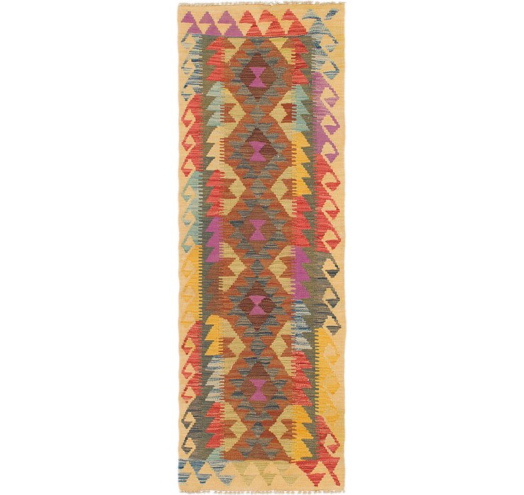 2' 2 x 6' 2 Kilim Maymana Runner Rug