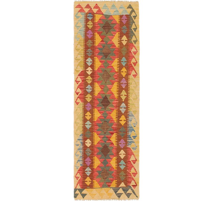 2' x 6' 2 Kilim Maymana Runner Rug