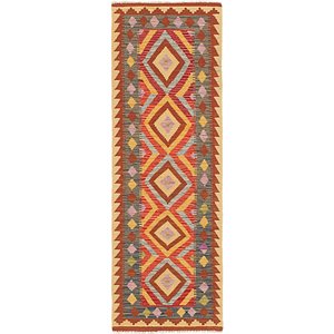 65cm x 193cm Kilim Maymana Runner Rug