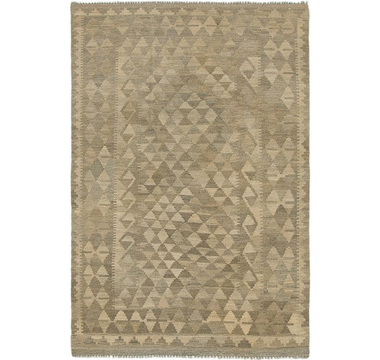 4' x 5' 10 Kilim Maymana Rug