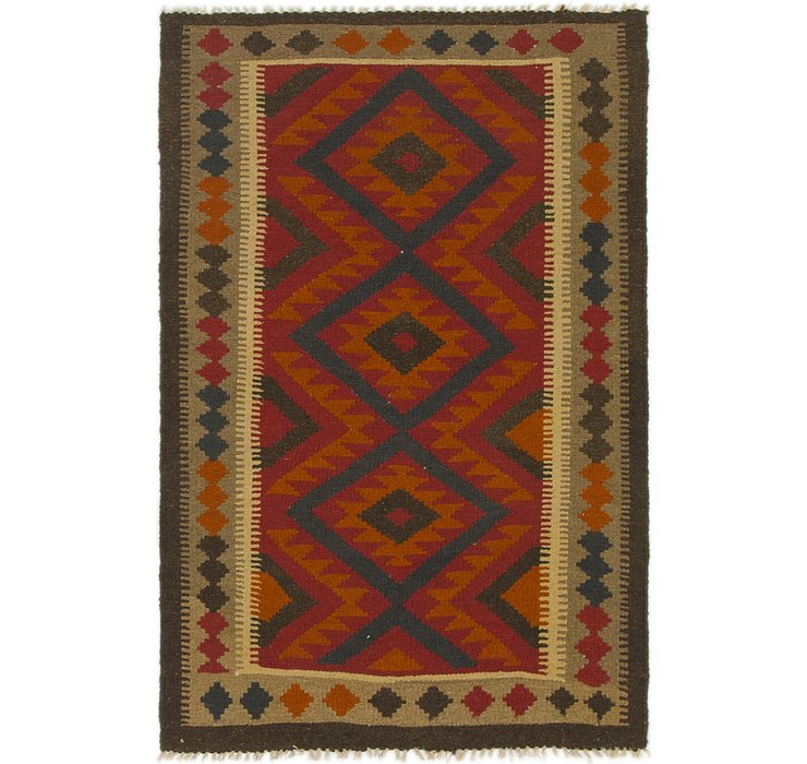 3' 3 x 4' 10 Kilim Maymana Rug