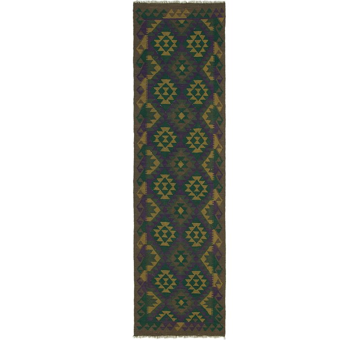 2' 9 x 10' Kilim Maymana Runner Rug