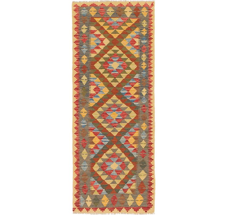 2' 5 x 6' 2 Kilim Maymana Runner Rug
