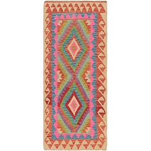 2' 6 x 6' 2 Kilim Maymana Runner Rug