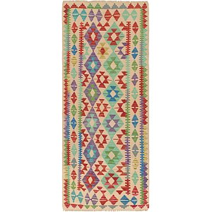 2' 8 x 6' 8 Kilim Maymana Runner Rug