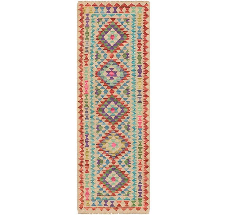 2' 2 x 6' 9 Kilim Maymana Runner Rug