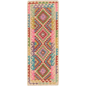 2' 4 x 6' 8 Kilim Maymana Runner Rug