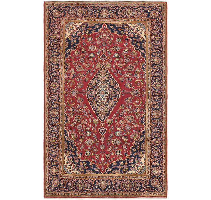 6' 5 x 10' 6 Kashan Persian Rug