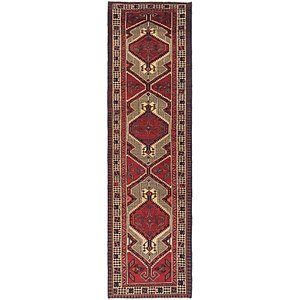 90cm x 343cm Meshkin Persian Runner ...