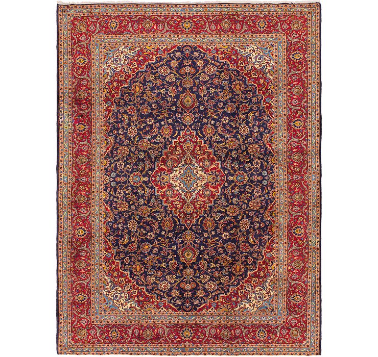 9' 10 x 13' 3 Kashan Persian Rug