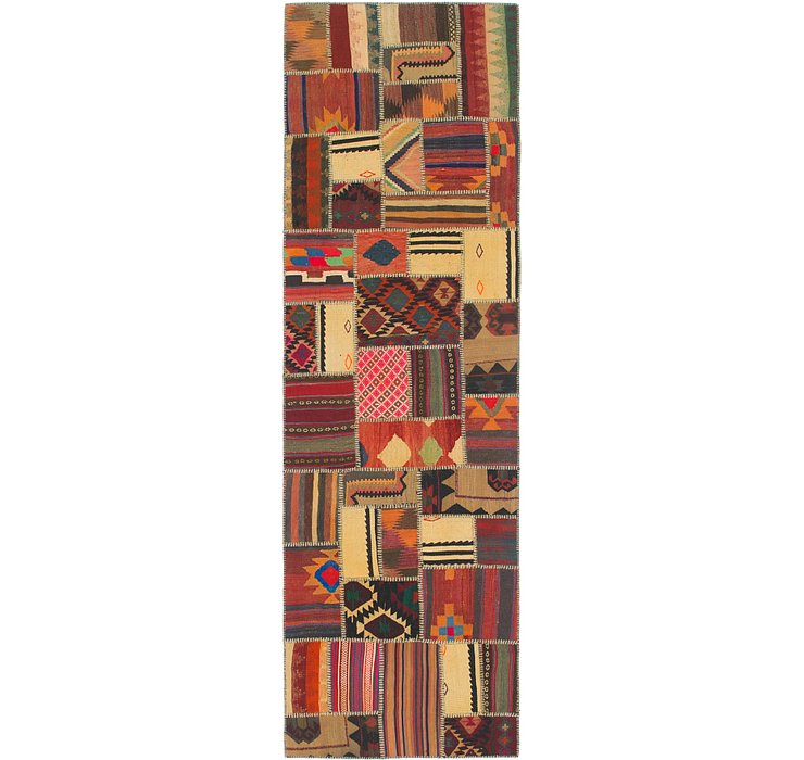 3' x 10' 3 Kilim Patchwork Runner ...