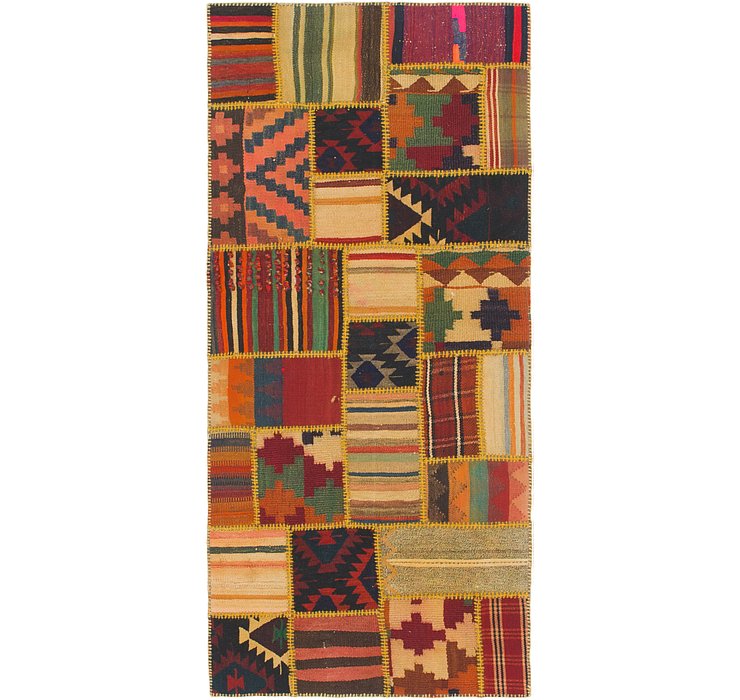 2' 10 x 6' 6 Kilim Patchwork Runner ...