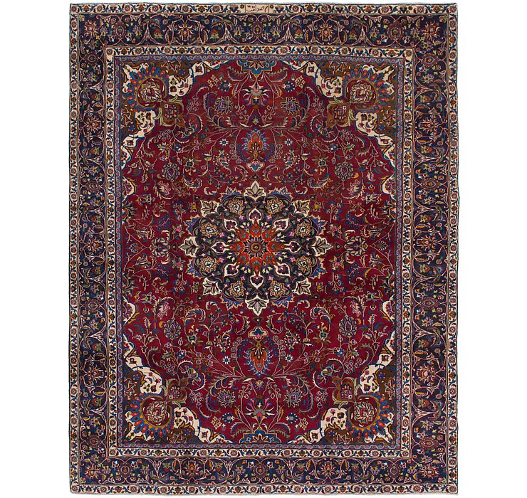 9' 4 x 11' 10 Mashad Persian Rug