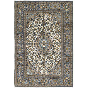 6' 7 x 9' 8 Kashan Persian Rug