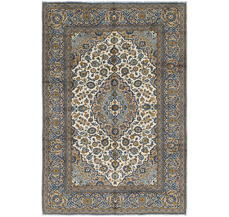 6' 7 x 9' 8 Kashan Persian Rug