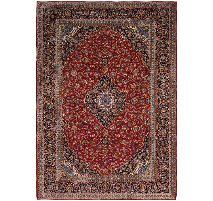 9' 10 x 14' Kashan Persian Rug