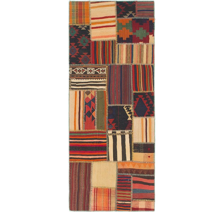 2' 9 x 6' 10 Kilim Patchwork Runner ...