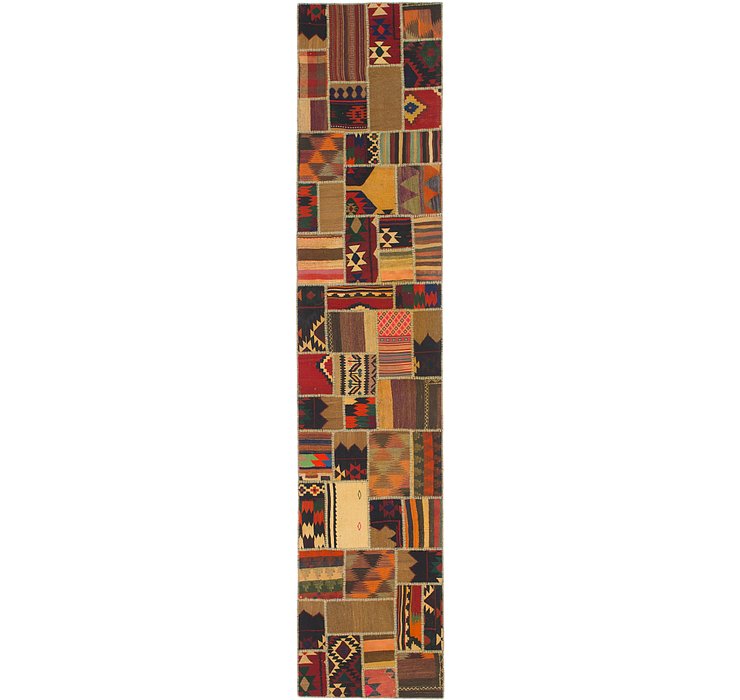 2' 10 x 13' 8 Kilim Patchwork Runner ...