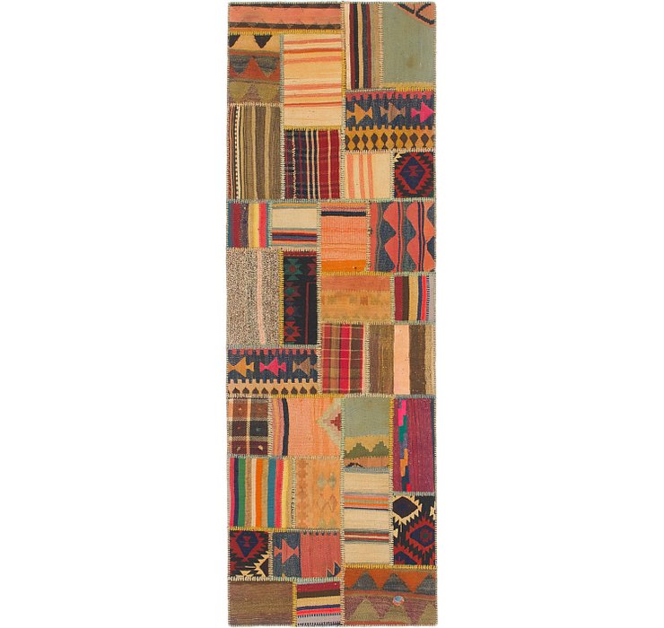 2' 10 x 8' 6 Kilim Patchwork Runner ...