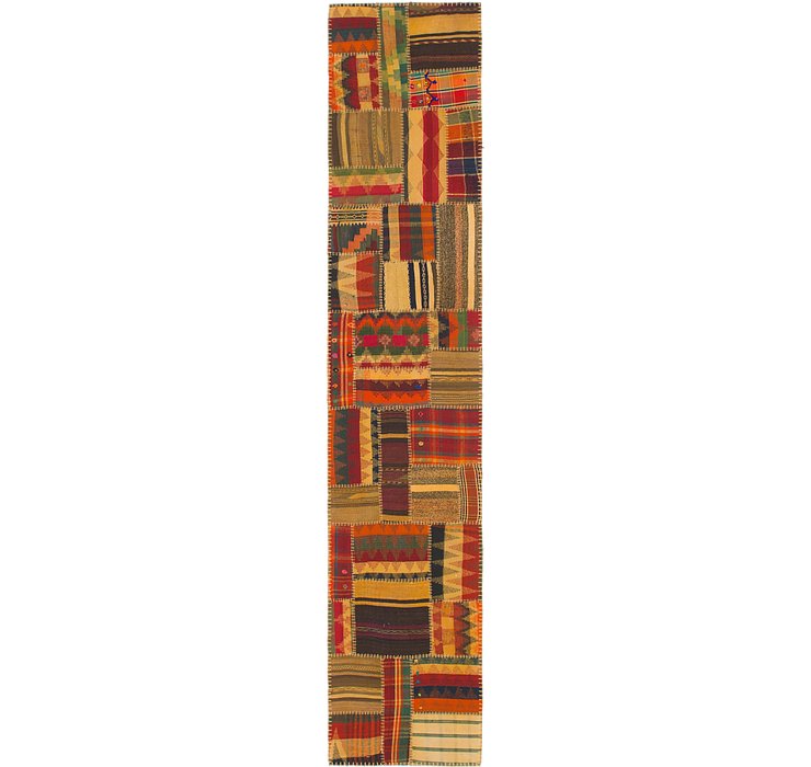 2' 8 x 13' 2 Kilim Patchwork Runner ...