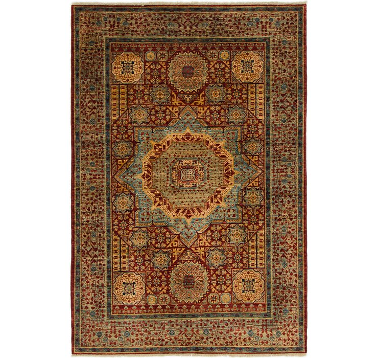 4' 1 x 6' 1 Mamluk Ziegler Oriental...